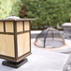Total Concepts - Mission style lighting, matching the era of our home.