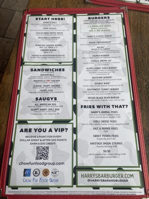 Menu photo 2 Harry's on the Hill Providence, RI
