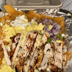Marvin's Restaurant - Chilaquiles with grilled chicken