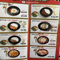 GangNam Bi Bim Bap - Menu
