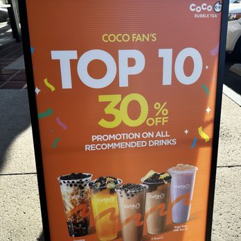 Coco Bubble Tea - Promotion as of 7/26/2024. - Bubble Tea Near Me - Hacienda Heights, California