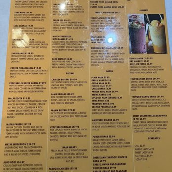Naan Point - January 2026 menu - Indian Near Me - San Bruno, California