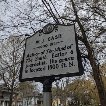 1. WJ Cash Historical Marker