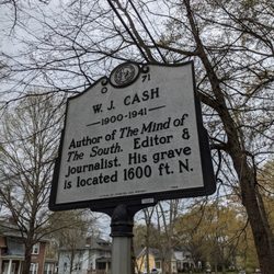 WJ Cash Historical Marker - W. J. Cash Historical Marker, Shelby NC