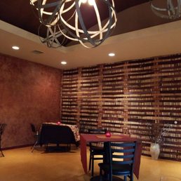 Great use of old wine barrels on the wall! Great use of old wine barrels on the wall!