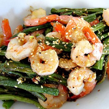 Number 1 Kitchen - a plate of shrimp and green beans - Chinese Near Me - Hampton, Virginia Number 1 Kitchen - a plate of shrimp and green beans - Chinese Near Me - Hampton, Virginia