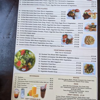 Pho Benny - Menu page 2/2 - Vietnamese Near Me - Lafayette, California