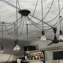 Gonzo’s Garden - The light fixture at the bar