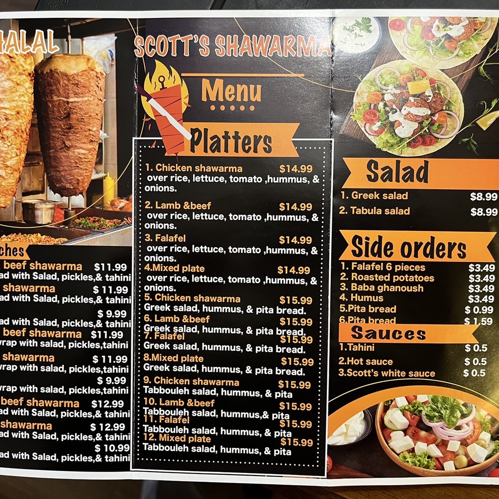 Scott's Shawarma - Menu - Delis Near Me - Richmond, Virginia Scott's Shawarma - Menu - Delis Near Me - Richmond, Virginia