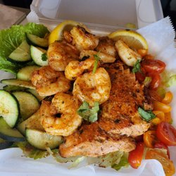 Salmon & Shrimp Salad