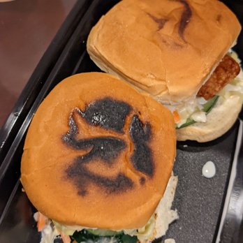 Bonchon Pleasanton - Sliders with a nugget of chicken and a burnt bun - Chicken Wings Near Me - Pleasanton, California Bonchon Pleasanton - Sliders with a nugget of chicken and a burnt bun - Chicken Wings Near Me - Pleasanton, California