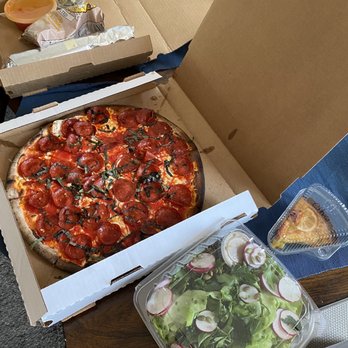 Coalfire - Meatball dip, Pepperoni & Whipped Ricotta pizza (ricotta on side for takeout), house salad - Pizza Near Me - Chicago, Illinois Coalfire - Meatball dip, Pepperoni & Whipped Ricotta pizza (ricotta on side for takeout), house salad - Pizza Near Me - Chicago, Illinois