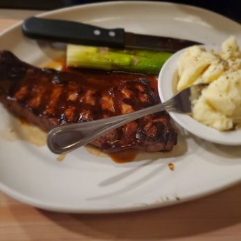 By The Docks Restaurant - NY Strip, Asparagus and Mashed potatoes - Seafood Near Me - Middle River, Maryland By The Docks Restaurant - NY Strip, Asparagus and Mashed potatoes - Seafood Near Me - Middle River, Maryland