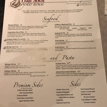 Half Shell Oyster House - Menu - Cajun/Creole Near Me - Lafayette, Louisiana Half Shell Oyster House - Menu - Cajun/Creole Near Me - Lafayette, Louisiana