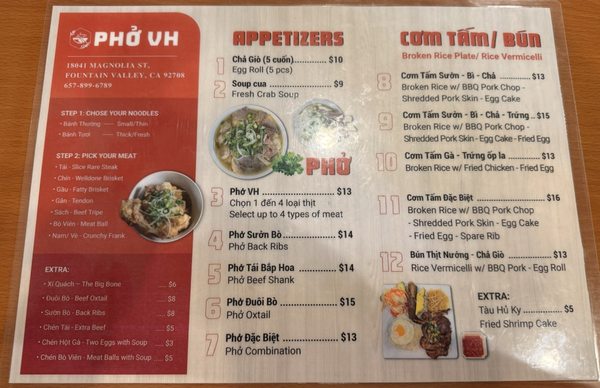Menu photo 8 Pho VH Fountain Valley, CA Menu photo 8 Pho VH Fountain Valley, CA
