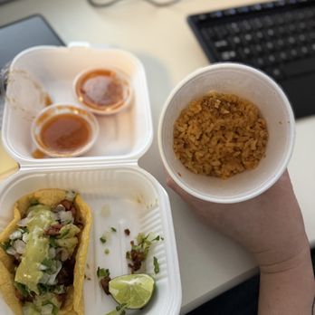 Tacos Tijuana - Pastor Taco and Side of Rice - Tacos Near Me - Glendale, Arizona