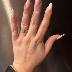 Omni Organic Nails - My Christmas nails! Done by Vy and Nicole.