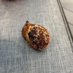 Auntie Anne's - Top side of pretzel bit.