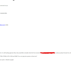 T-Shirt Fever - Email chain from where the employee calls us an idiot