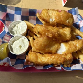 Hofbrau - Four piece fish and chips. - Sandwiches Near Me - Morro Bay, California