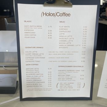 Holos Coffee - menu 09/2024 - Coffee & Tea Near Me - Artesia, California Holos Coffee - menu 09/2024 - Coffee & Tea Near Me - Artesia, California