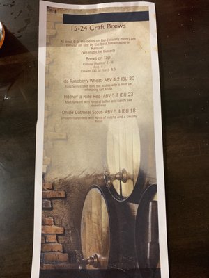 Menu photo 5 15-24 Brew House Clay Center, KS Menu photo 5 15-24 Brew House Clay Center, KS
