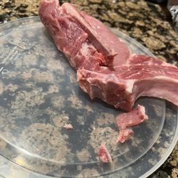 Clearly Butchers are NOT SHARPENING THEIR BLADES !