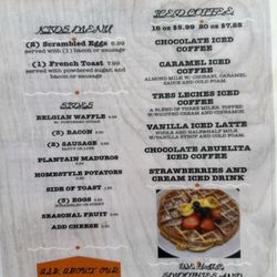 Angelita's Cafe - Menu