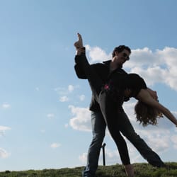 Brekke Dance Center - Brekke Dance Center Dancers posing as partners in downtown Des Moines, Iowa