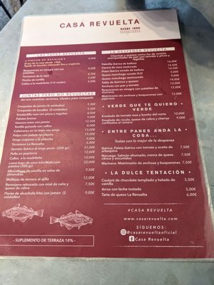 Menu photo 2 Revuelta Madrid, M