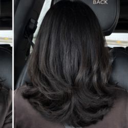 Park Jun's Hair Salon - What I showed her that I liked at the back
