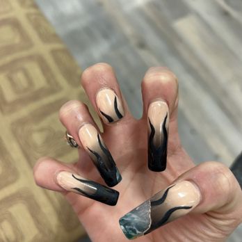 Classy Nails - chunky, not like the picture, broken n chipped polish the next day. I had good sets from here but i spent 200$+ after tips n a PAID FOR redo - Nail Salons Near Me - Corpus Christi, Texas