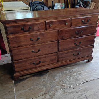 Jason A Fox Professional Services - After refinishing with a beautiful "American Chestnut" stain and Semi Satin Polyurethane from Minwax. - Furniture Repair Near Me - Leland, North Carolina Jason A Fox Professional Services - After refinishing with a beautiful "American Chestnut" stain and Semi Satin Polyurethane from Minwax. - Furniture Repair Near Me - Leland, North Carolina