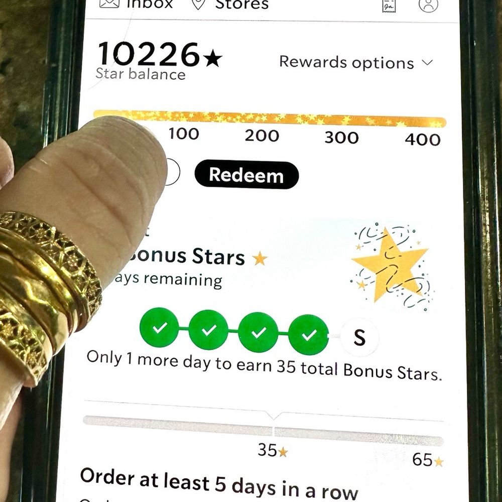 Starbucks - My 10 , 226 Starbucks reward points . I think its too much already , im gonna get all the Starbucks Cups i will see this weekend ;) - Coffee & Tea Near Me - San Diego, California Starbucks - My 10 , 226 Starbucks reward points . I think its too much already , im gonna get all the Starbucks Cups i will see this weekend ;) - Coffee & Tea Near Me - San Diego, California