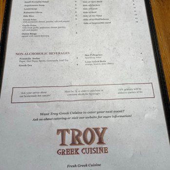 Troy Greek Cuisine - Menu 2 - Greek Near Me - Berkeley, California Troy Greek Cuisine - Menu 2 - Greek Near Me - Berkeley, California