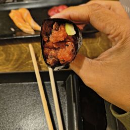 Blue fin tuna handroll Blue fin tuna handroll