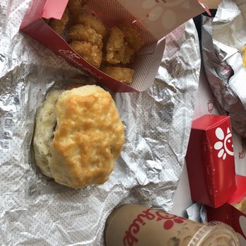 Chick-fil-A - Vanilla Ice coffee, Chicken Biscuit and hashbrowns - Fast Food Near Me - Arlington, Texas Chick-fil-A - Vanilla Ice coffee, Chicken Biscuit and hashbrowns - Fast Food Near Me - Arlington, Texas