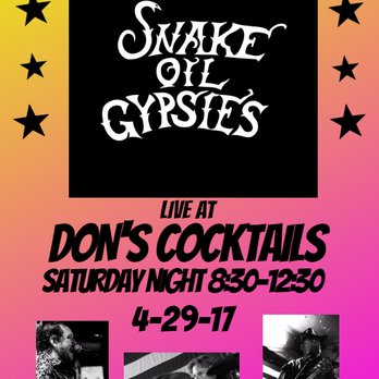 Don's Cocktail Lounge - live concert poster - Sports Bars Near Me - El Cajon, California