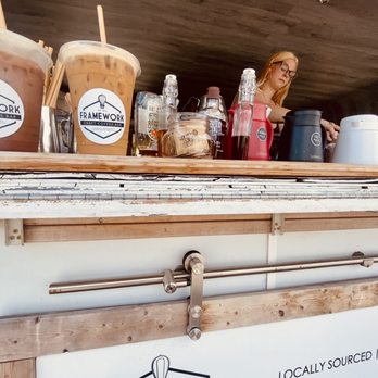 Framework Craft Coffee House - Cookie dough latte and orange Hibiscus latte. Both amazing. - Coffee & Tea Near Me - Orlando, Florida