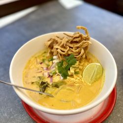Baramee Thai Restaurant - Khao Soi: egg noodles with curry sauce and chicken