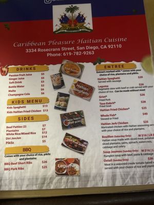 Menu photo 1 Caribbean Pleasure San Diego, CA Menu photo 1 Caribbean Pleasure San Diego, CA