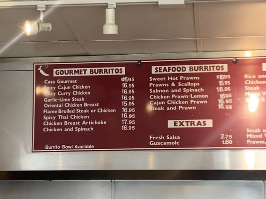 Menu photo 1 Casa Gourmet Burrito Lafayette, CA Menu photo 1 Casa Gourmet Burrito Lafayette, CA