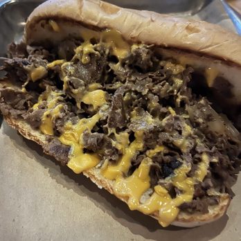 Legacy Hall - Philly cheese steak. Very good and plenty of meat. - Food Court Near Me - Plano, Texas Legacy Hall - Philly cheese steak. Very good and plenty of meat. - Food Court Near Me - Plano, Texas