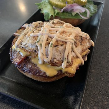 Rack & Helens Bar and Grill - a grilled chicken sandwich and a pickle - Sports Bars Near Me - New Haven, Indiana Rack & Helens Bar and Grill - a grilled chicken sandwich and a pickle - Sports Bars Near Me - New Haven, Indiana