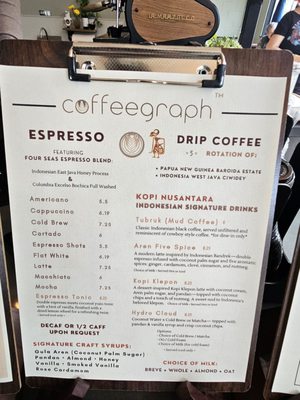 Menu photo 5 Coffeegraph Denver, CO