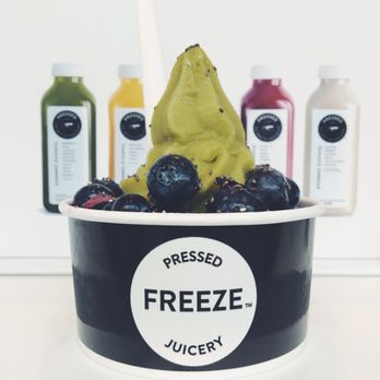 Pressed Juicery - Greens Freeze with blueberries & chia seeds! Shout out to FRANKEE for making this amazing freeze!! - Juice Bars & Smoothies Near Me - Glendale, California Pressed Juicery - Greens Freeze with blueberries & chia seeds! Shout out to FRANKEE for making this amazing freeze!! - Juice Bars & Smoothies Near Me - Glendale, California