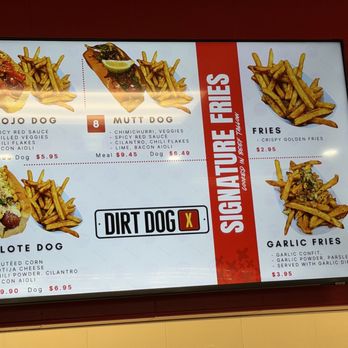 Dirt Dog X - Menus - Hot Dogs Near Me - Bakersfield, California