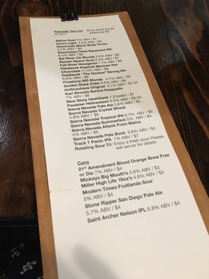 Menu photo 8 Parkside Tap House Chico, CA