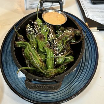 Lure Fish House - Lemon Soy Shishito Peppers - Seafood Near Me - Porter Ranch, California Lure Fish House - Lemon Soy Shishito Peppers - Seafood Near Me - Porter Ranch, California