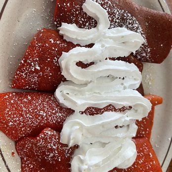 Evergreen Inn & Pub - Crepe kids wanted strawberry crepe this was a fail the yogurt ruined it. - Pubs Near Me - San Jose, California